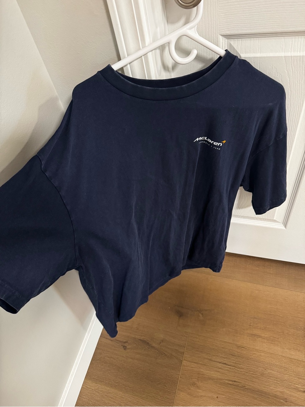 American Eagle Outfitters Navy Short-Sleeve Logo Tee
